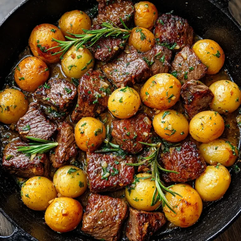Garlic Butter Steak & Potato Skillet: A Hearty and Flavorful Meal