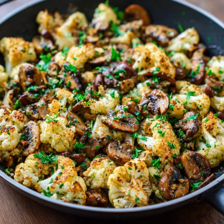 Garlic Cauliflower Mushroom Skillet: A Savory Vegetable Medley