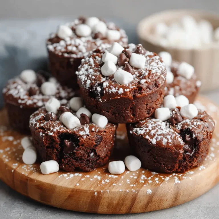 Hot Cocoa Brownie Bites: A Cozy Treat