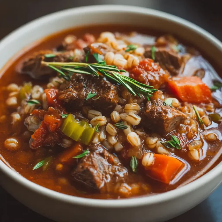 Instant Pot Beef Barley Soup: A Hearty Comfort Dish