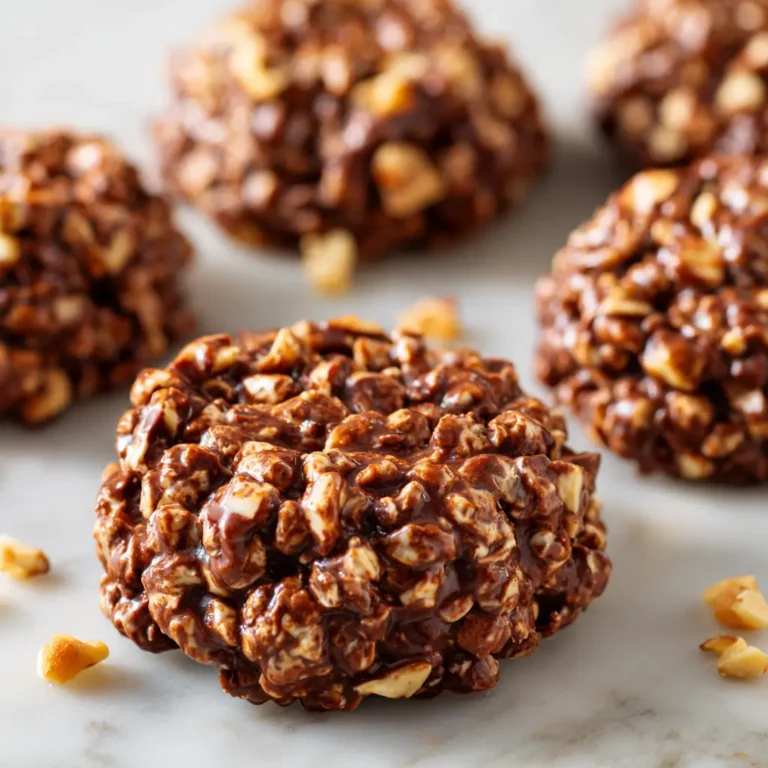 No Bake Nutty Chocolate Cookies