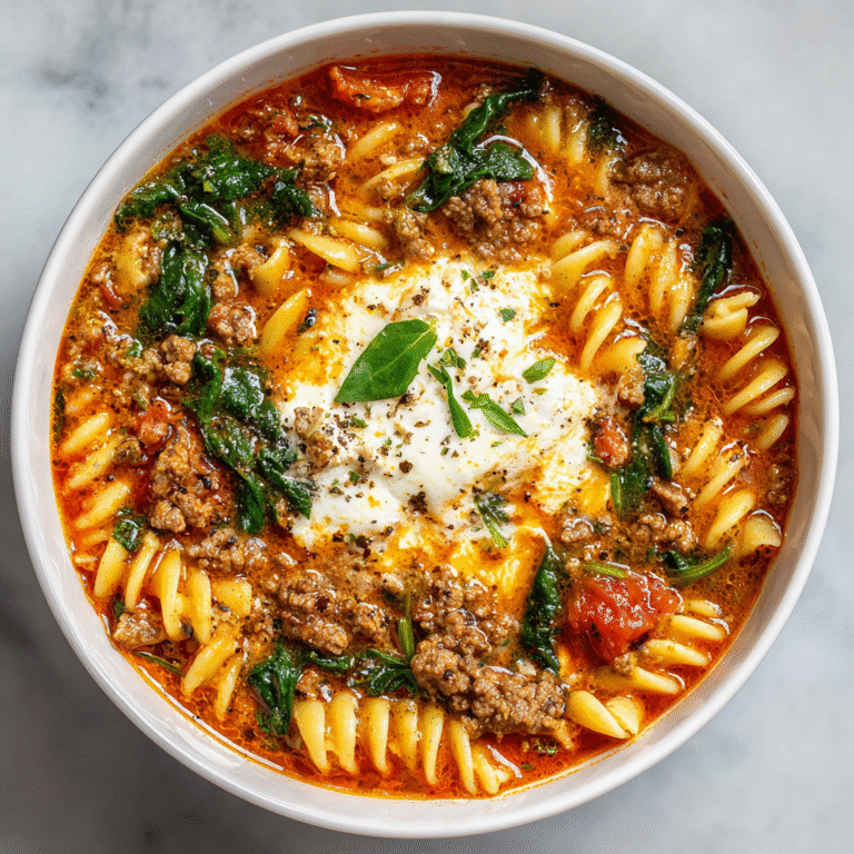 One-Pot Lasagna Soup Recipe!