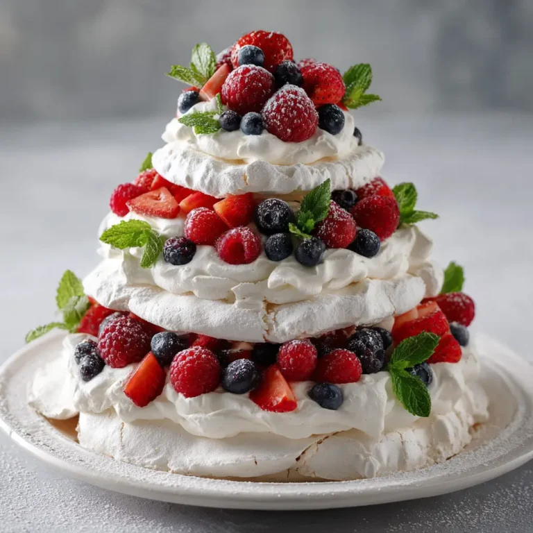 Pavlova Christmas Tree: A Festive Delight