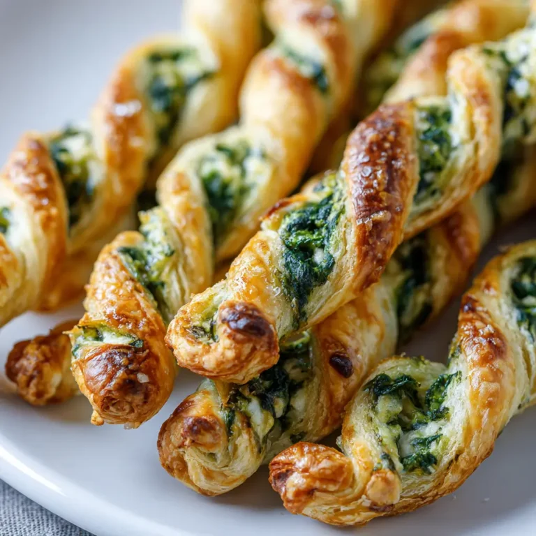 Spinach and Feta Puff Pastry Twists: A Delicious Appetizer