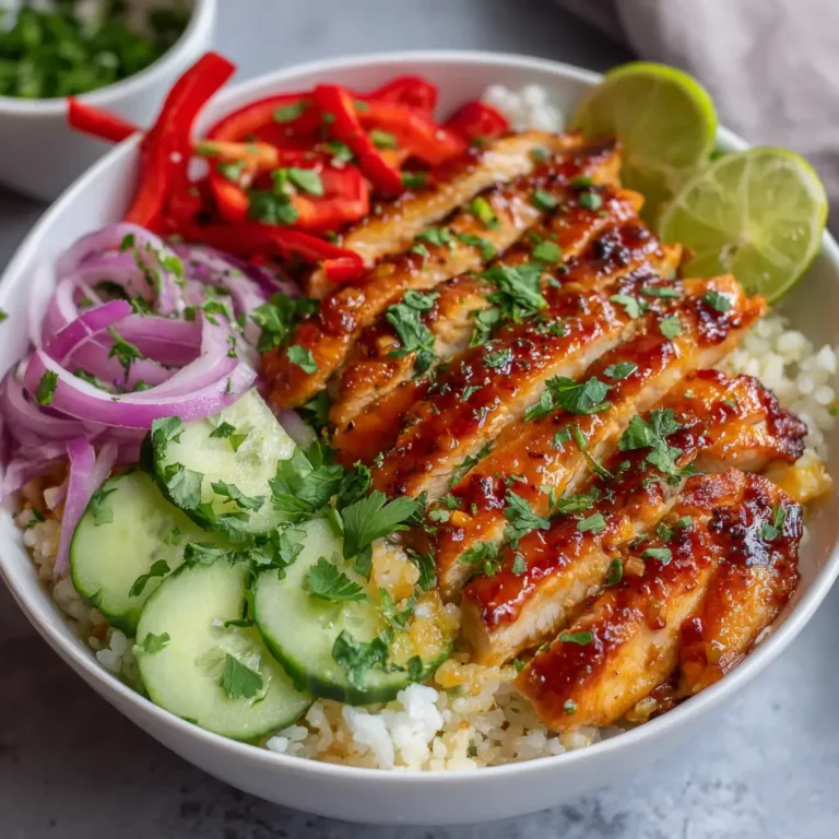 Sweet Chili Lime Chicken Bowls: A Flavorful and Fresh Delight