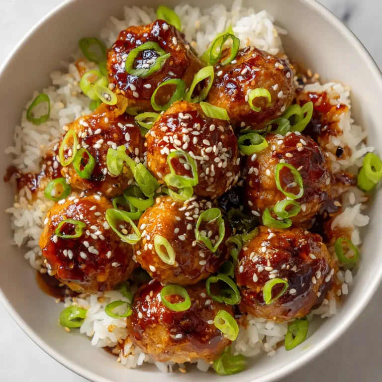 Sweet & Spicy Sesame Chicken Meatballs with Rice Bowls: A Flavorful Fusion