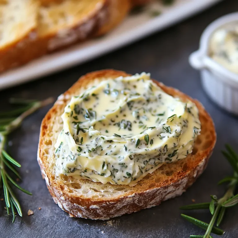 Homemade Garlic Herb Butter Spread