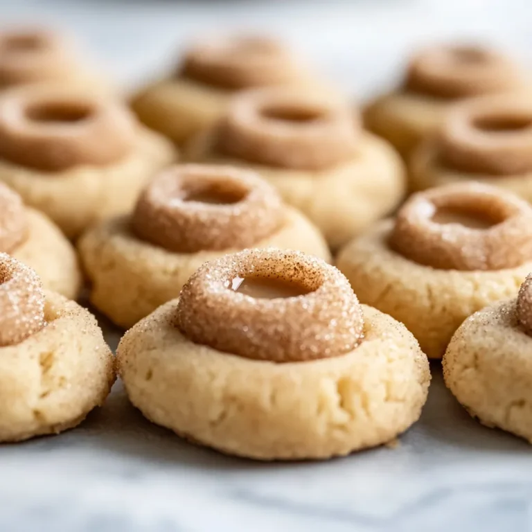 Eggnog Snickerdoodle Thumbprints
