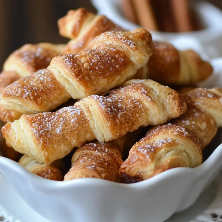 Sweet Crescent Roll Cinnamon Twists