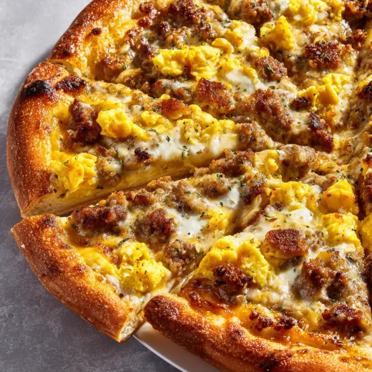 Breakfast Pizza with Sausage Gravy