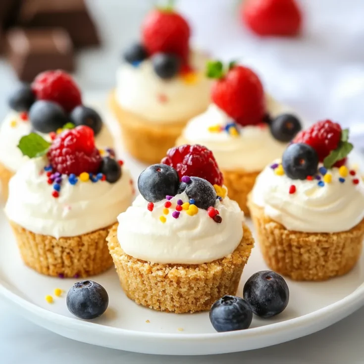 Mini No-Bake Cheesecake Bites