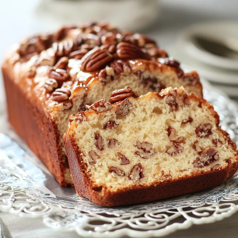Butter Pecan Pound Cake Loaf