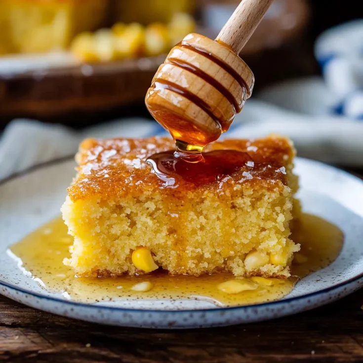Honey Cornbread Cake Squares