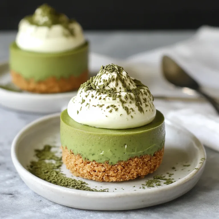 No-Bake Matcha Cheesecake Cups