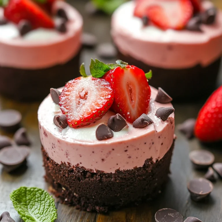 No-Bake Chocolate Strawberry Cheesecake Cups