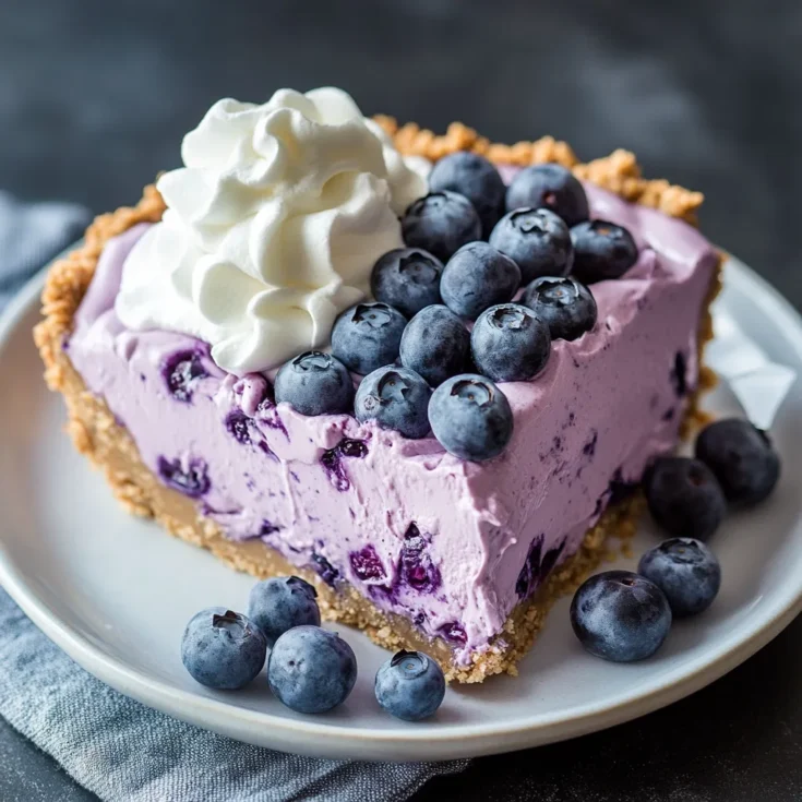 No-Bake Blueberry Cream Pie