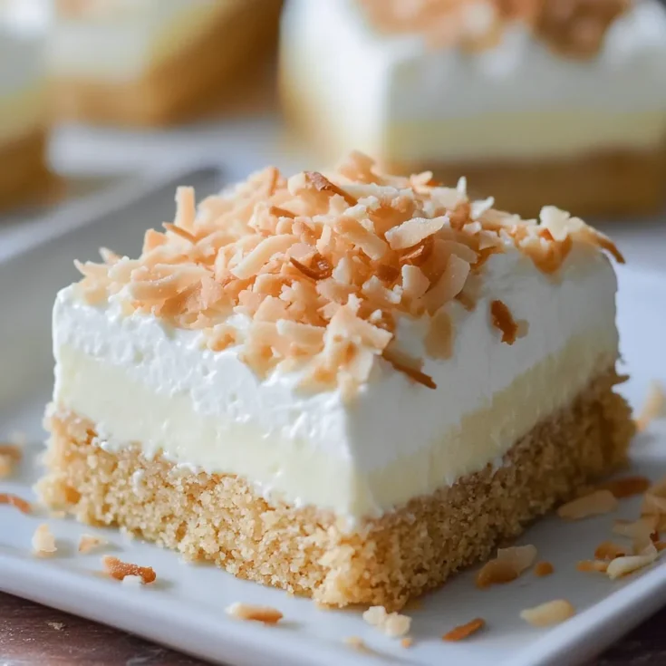 No-Bake Coconut Cream Squares