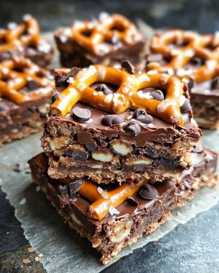 Chocolate Caramel Pretzel Bars: A Sweet and Salty Delight