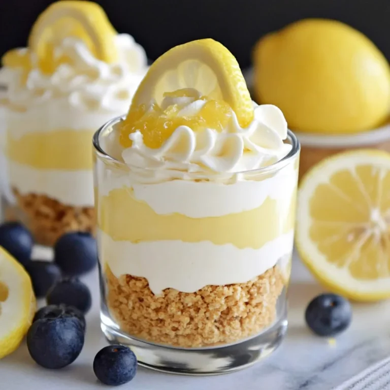 No-Bake Lemon Cream Parfait Cups