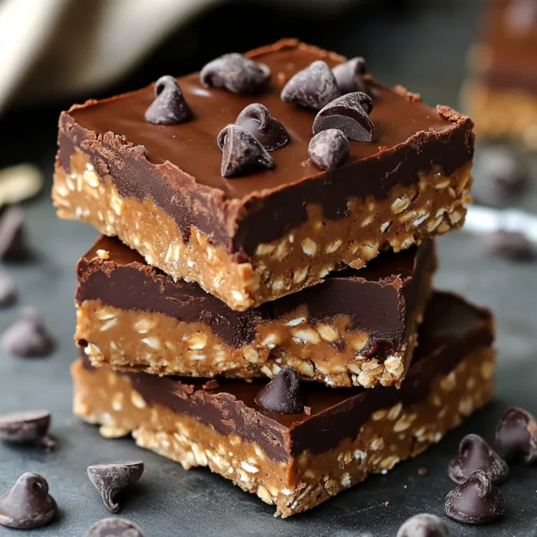 No-Bake Chocolate Peanut Butter Bars