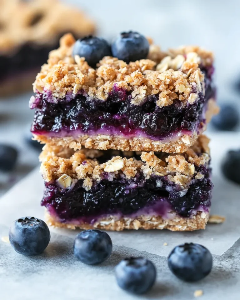 Blueberry Oat Crumble Bars