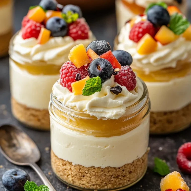 No-Bake Vanilla Bean Cheesecake Jars