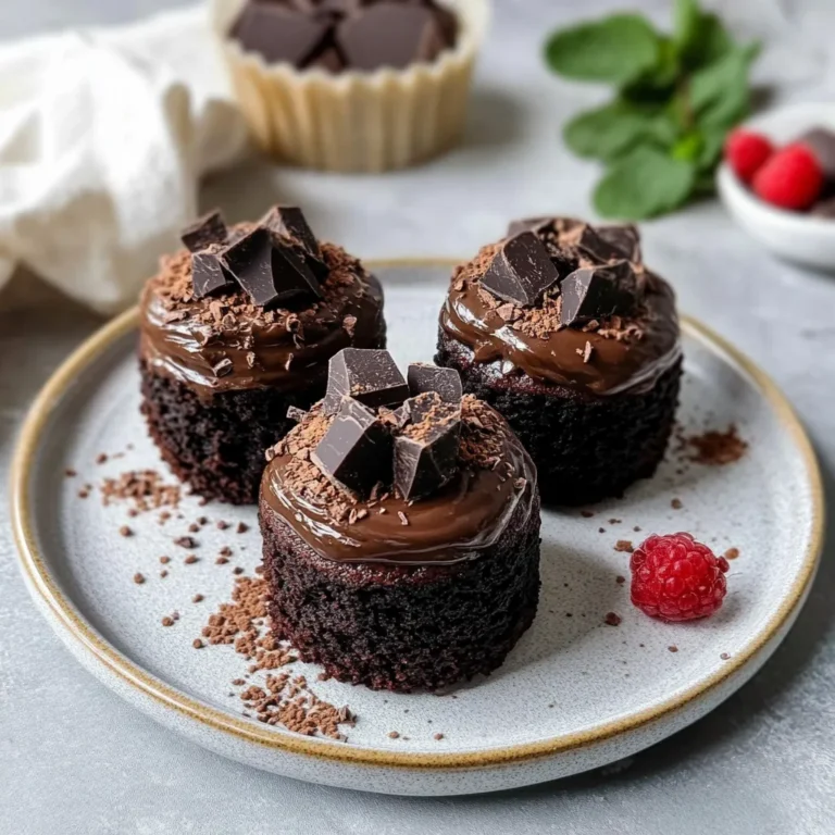 Mini Chocolate Truffle Cakes