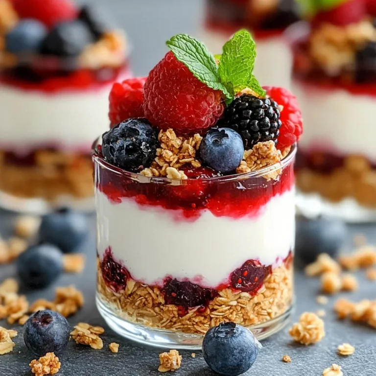 No-Bake Berry Yogurt Dessert Cups