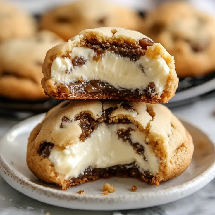 Baked Cheesecake Stuffed Cookies