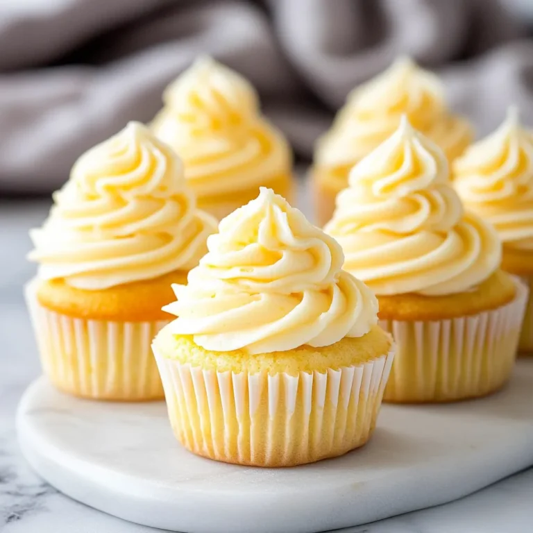 Vanilla Custard Filled Cupcakes
