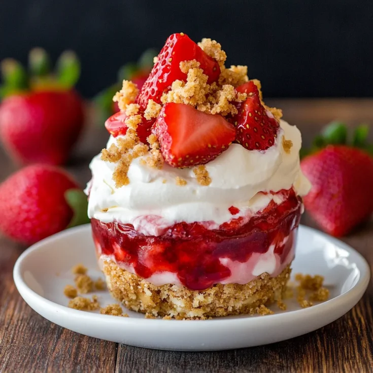 Strawberry Crunch Cheesecake Cups