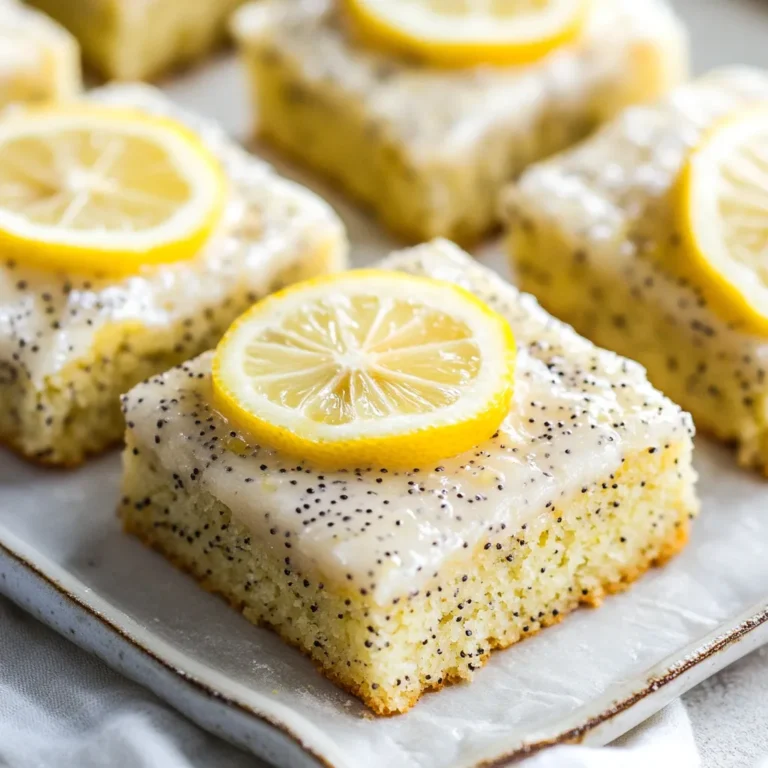 Lemon Poppy Seed Snack Cake Squares: A Delightful Treat for Every Occasion