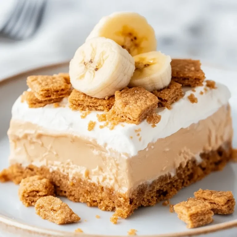 No-Bake Biscoff Banana Icebox Dessert