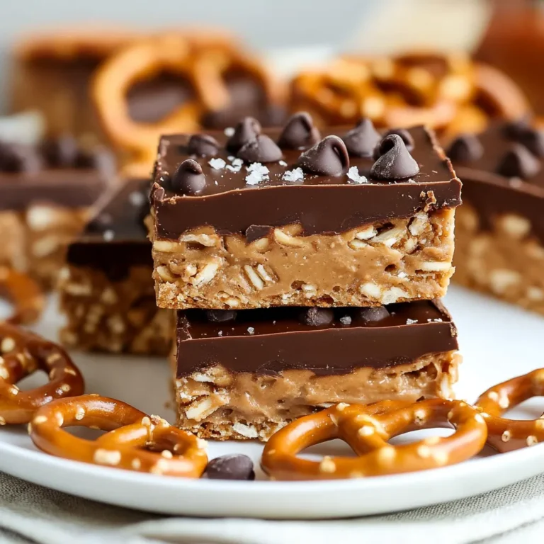No-Bake Peanut Butter Pretzel Squares