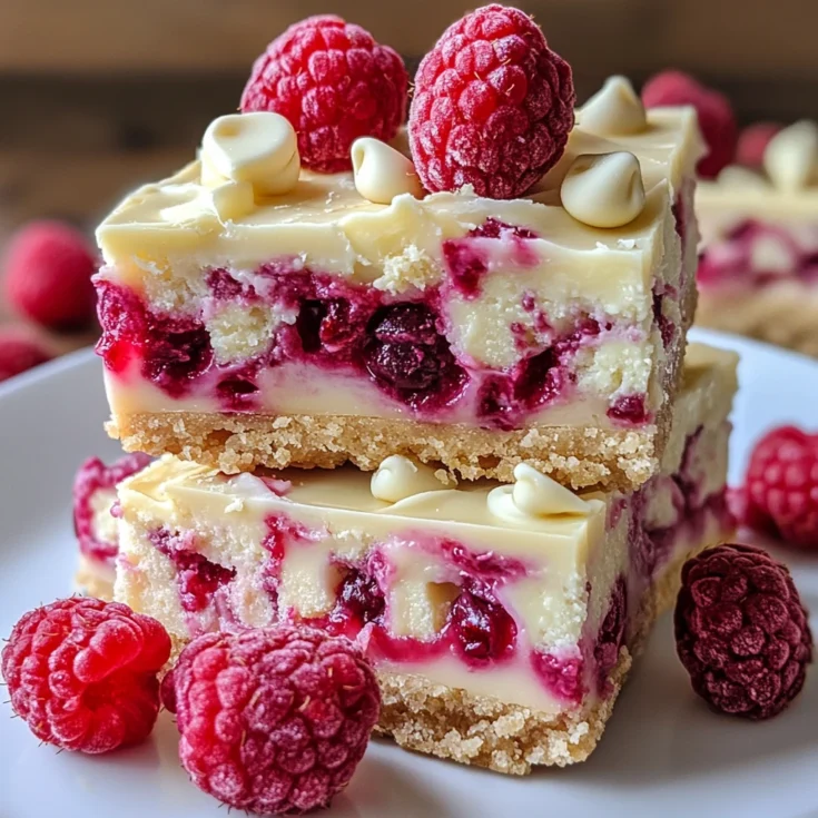 White Chocolate Raspberry Cookie Bars