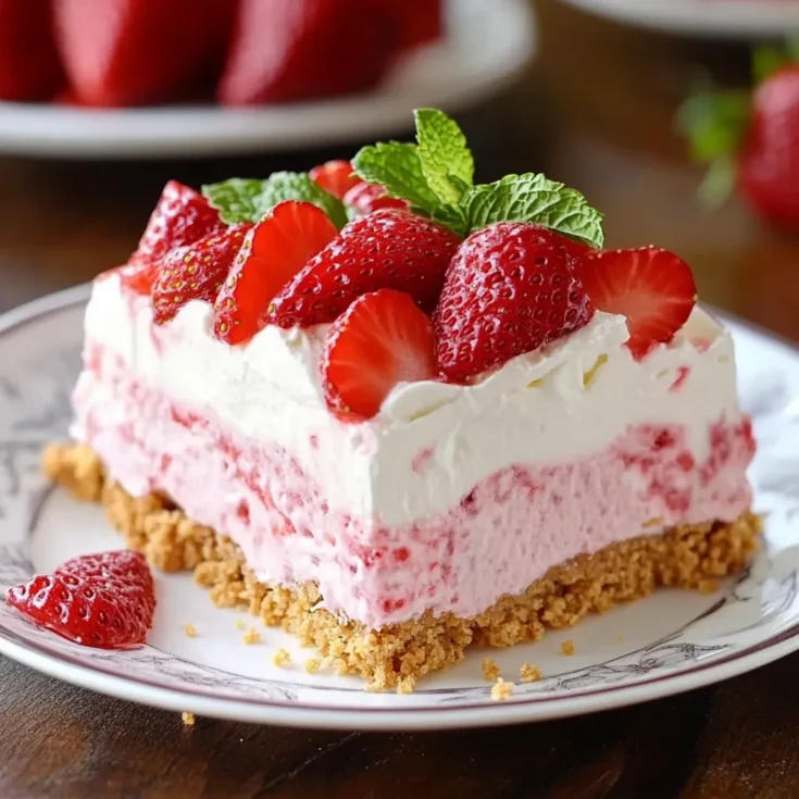 No-Bake Strawberry Cream Dessert