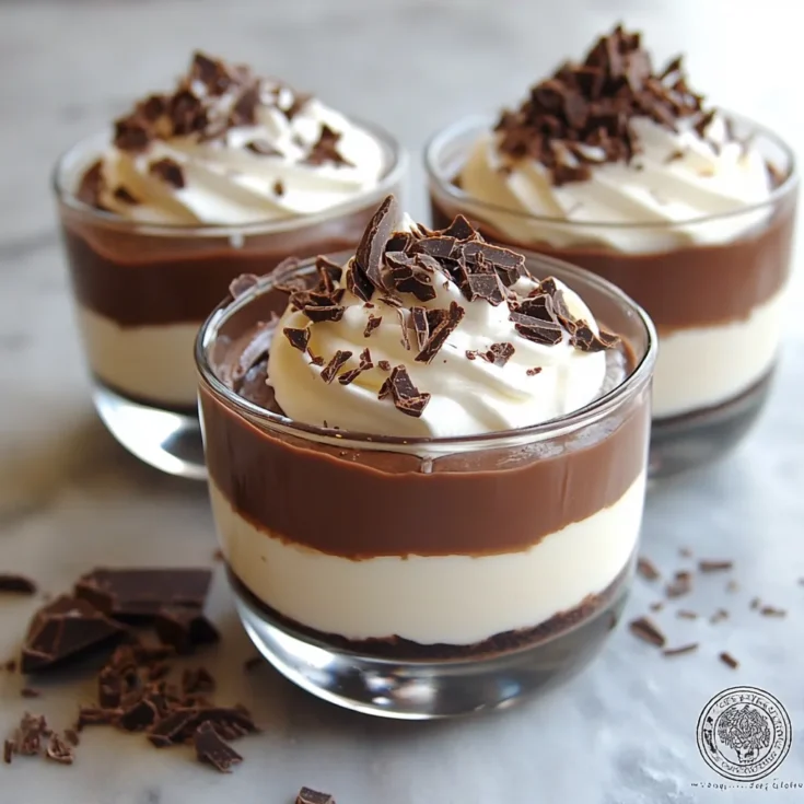 Triple Chocolate Dessert Cups