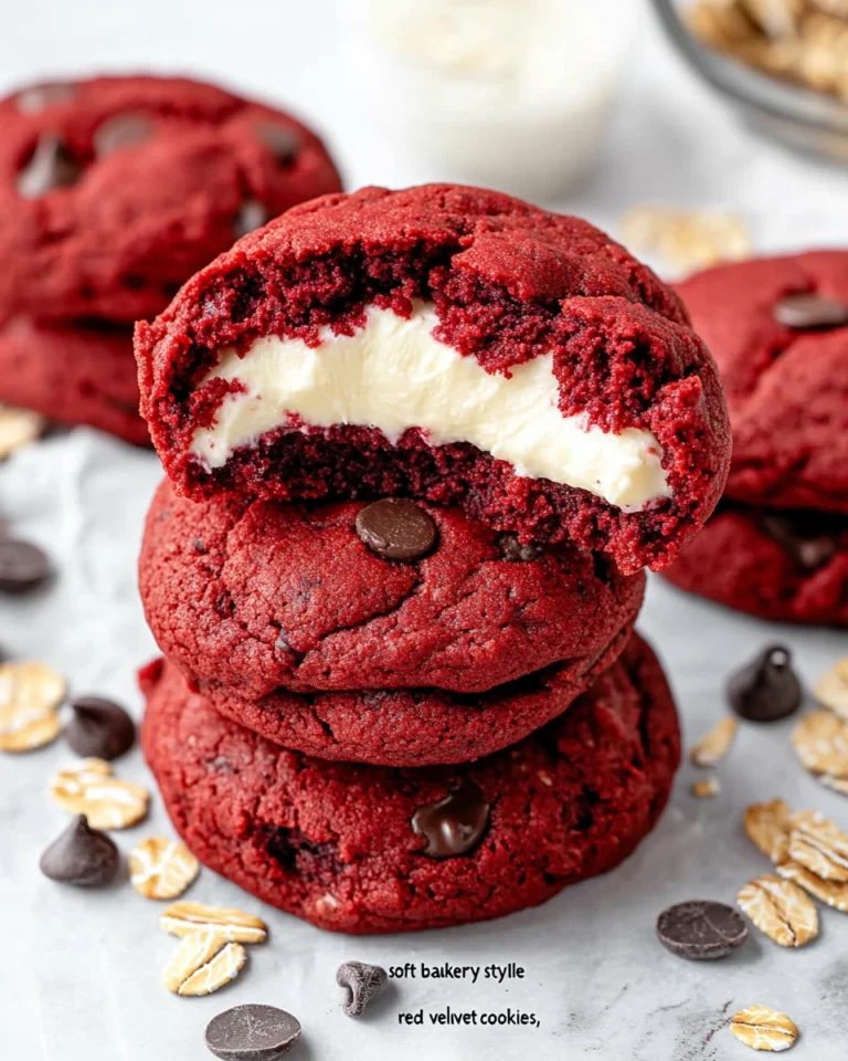 Soft Bakery Style Red Velvet Cookies with Cream Cheese Filling & Healthy Banana Oat Breakfast Cookies (No Sugar, No Flour)