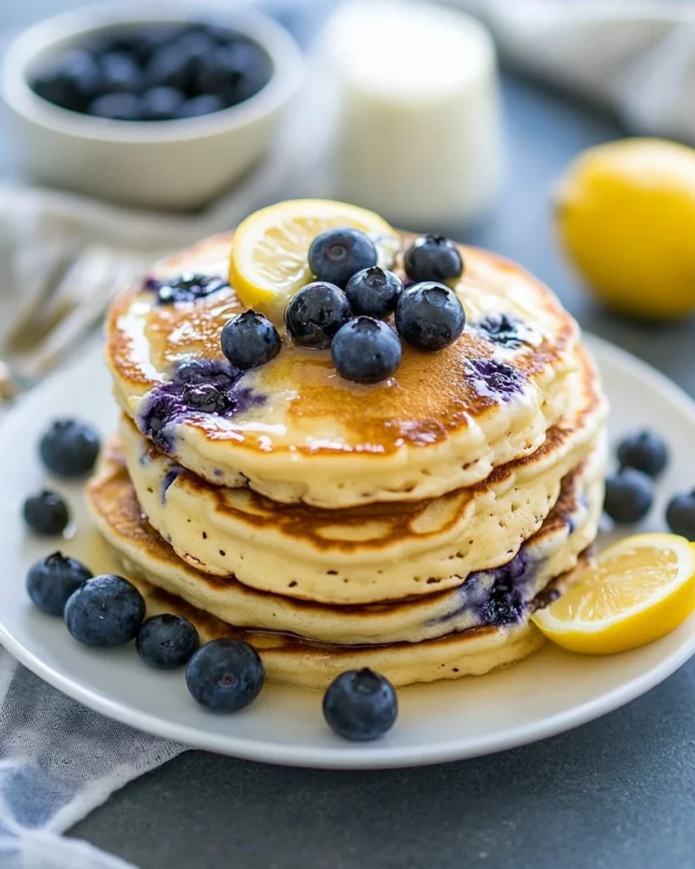 Blueberry Lemon Ricotta Pancakes