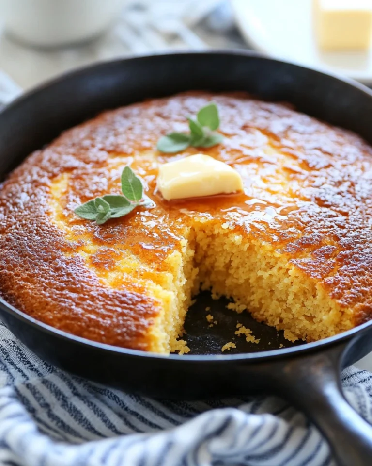 Honey Butter Skillet Cornbread Breakfast