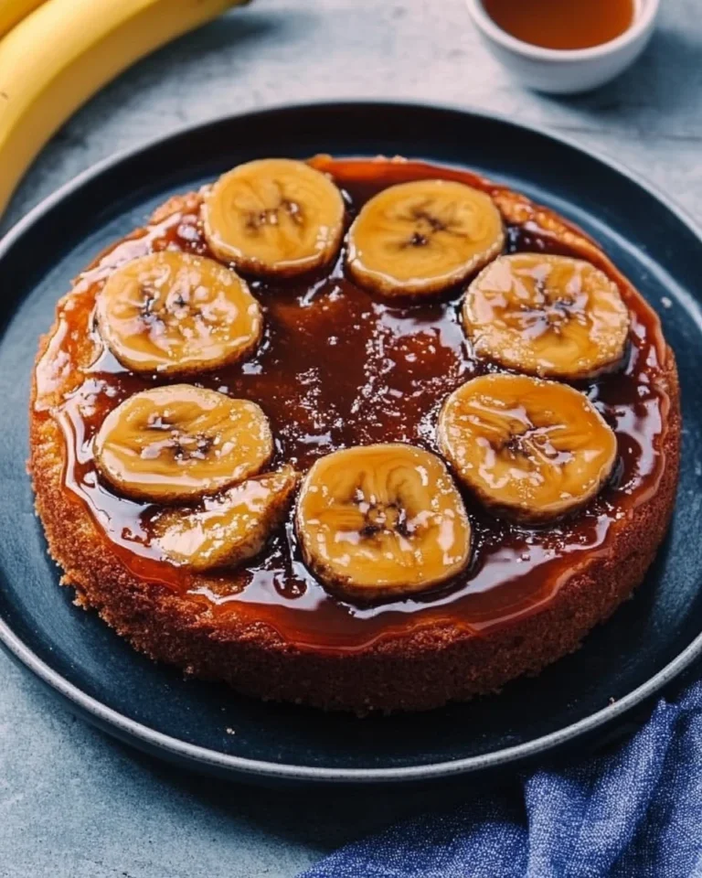Caramelized Banana Upside-Down Snack Cake