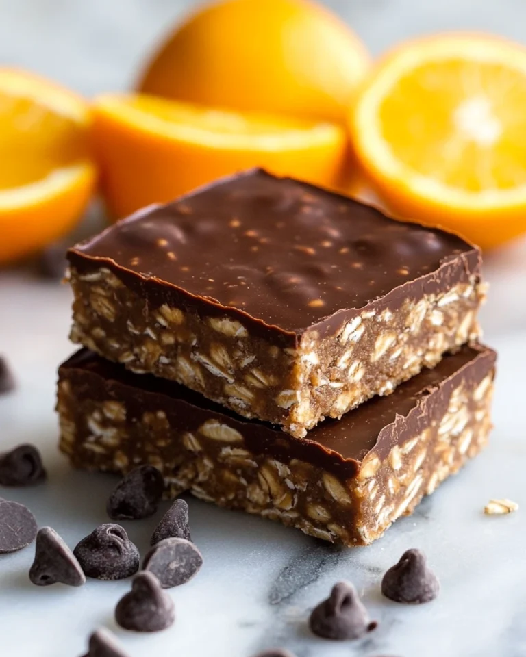 No-Bake Chocolate Orange Oat Bars