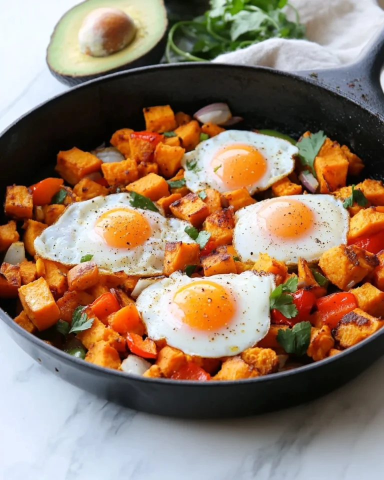 Sweet Potato Breakfast Hash with Eggs