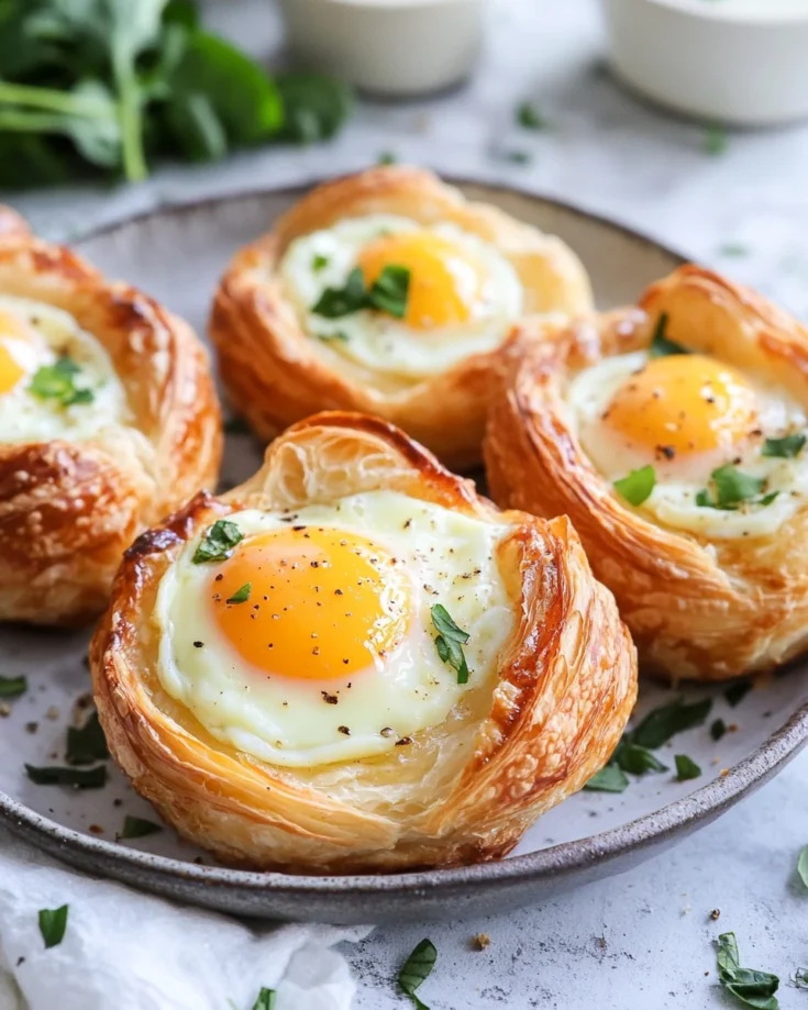 Parmesan Egg Breakfast Croissant Cups