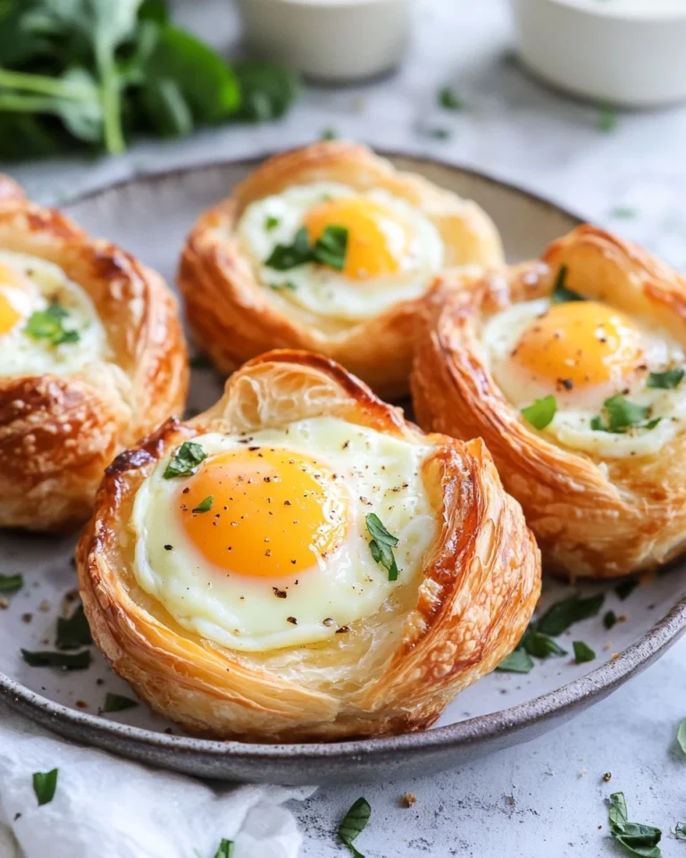 Parmesan Egg Breakfast Croissant Cups
