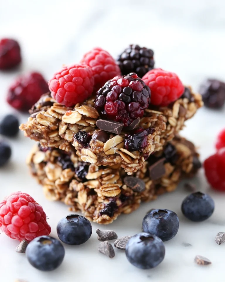 No-Bake Chocolate Berry Granola Clusters