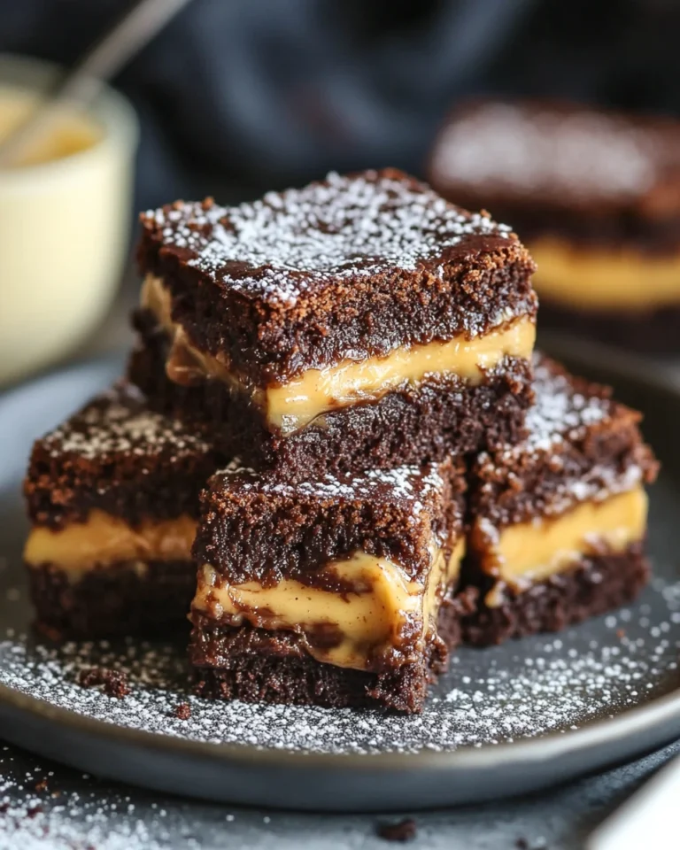 Chocolate Caramel Churro Cake Squares
