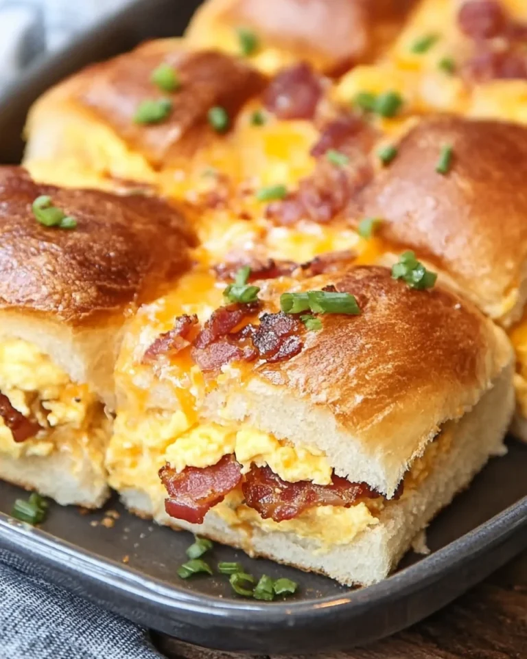 Bacon Egg & Cheese Breakfast Slider Bake