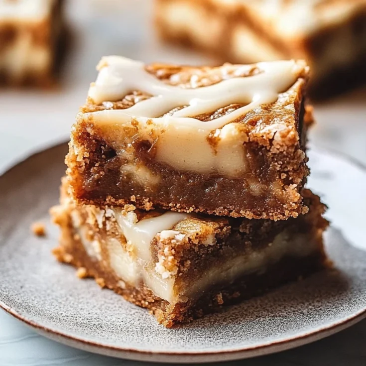 Caramelized White Chocolate Blondie Bars
