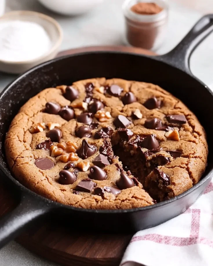 Chocolate Chip Skillet Cookie Dessert